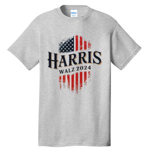 Harris Walz 2024 Vote Blue Tim Kamala Election Art Tall T-Shirt