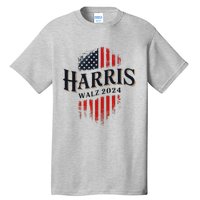 Harris Walz 2024 Vote Blue Tim Kamala Election Art Tall T-Shirt