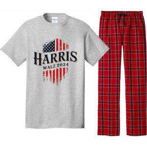 Harris Walz 2024 Vote Blue Tim Kamala Election Art Pajama Set