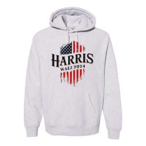 Harris Walz 2024 Vote Blue Tim Kamala Election Art Premium Hoodie