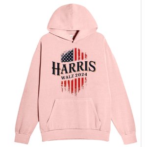 Harris Walz 2024 Vote Blue Tim Kamala Election Art Urban Pullover Hoodie