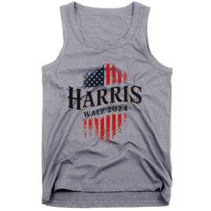 Harris Walz 2024 Vote Blue Tim Kamala Election Art Tank Top