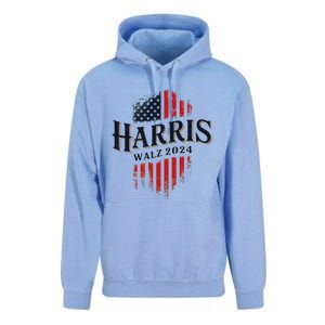 Harris Walz 2024 Vote Blue Tim Kamala Election Art Unisex Surf Hoodie