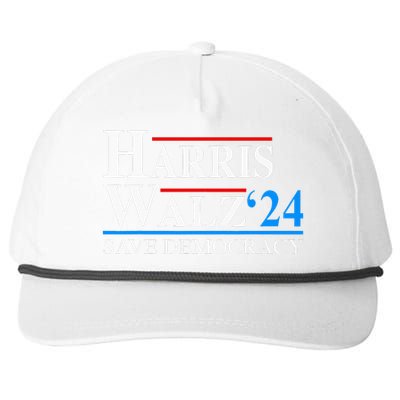 Harris Waltz 2024 Vice President Kamala Harris Tim Walz 2024 Snapback Five-Panel Rope Hat