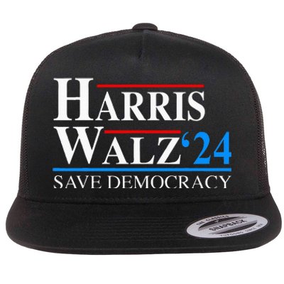 Harris Waltz 2024 Vice President Kamala Harris Tim Walz 2024 Flat Bill Trucker Hat