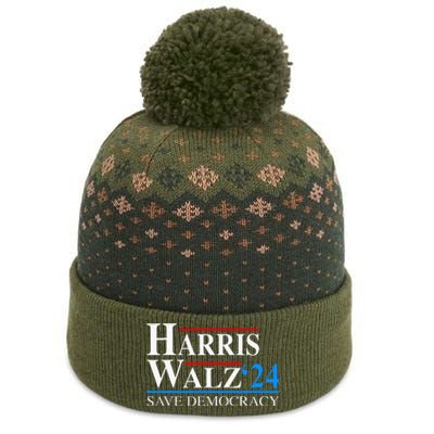 Harris Waltz 2024 Vice President Kamala Harris Tim Walz 2024 The Baniff Cuffed Pom Beanie