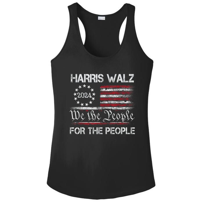 Harris Waltz 2024 For The People Kamala Harris Tim Waltz Ladies PosiCharge Competitor Racerback Tank