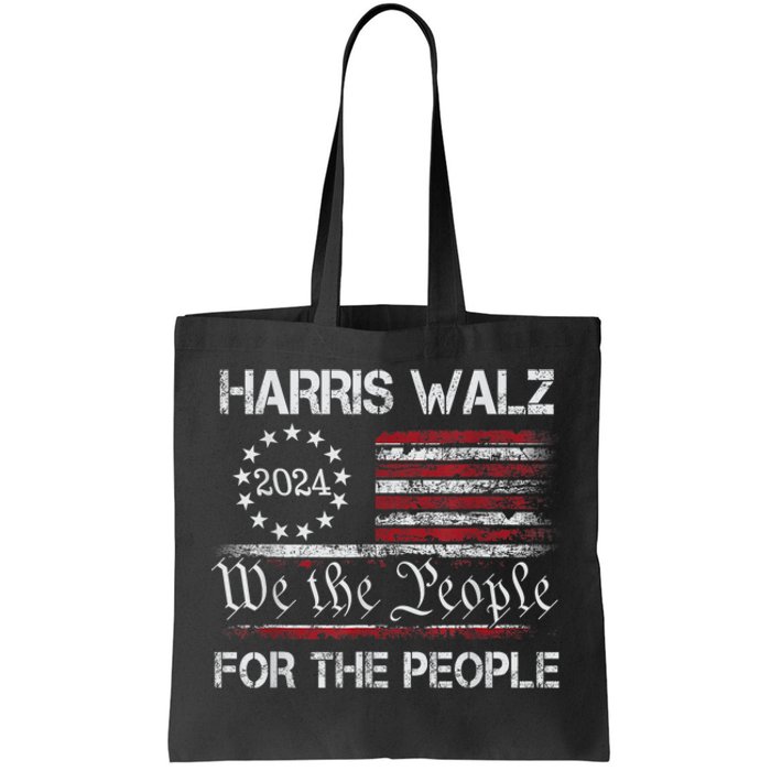 Harris Waltz 2024 For The People Kamala Harris Tim Waltz Tote Bag