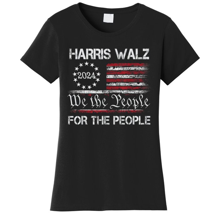 Harris Waltz 2024 For The People Kamala Harris Tim Waltz Women's T-Shirt