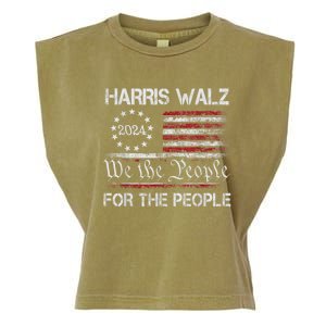 Harris Waltz 2024 For The People Kamala Harris Tim Waltz Garment-Dyed Women's Muscle Tee