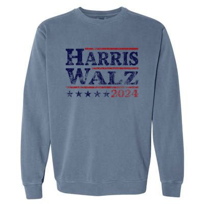 Harris Waltz 2024 Election Kamala Harris Tim Waltz 2024 Garment-Dyed Sweatshirt