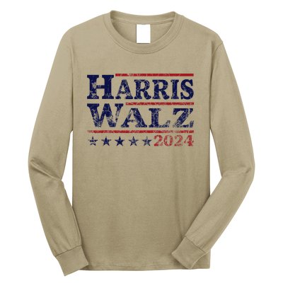 Harris Waltz 2024 Election Kamala Harris Tim Waltz 2024 Long Sleeve Shirt