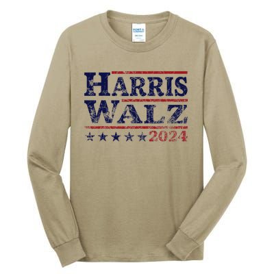 Harris Waltz 2024 Election Kamala Harris Tim Waltz 2024 Tall Long Sleeve T-Shirt