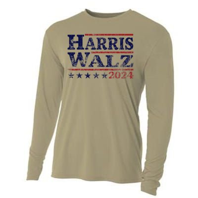 Harris Waltz 2024 Election Kamala Harris Tim Waltz 2024 Cooling Performance Long Sleeve Crew