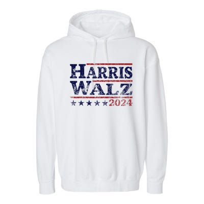 Harris Waltz 2024 Election Kamala Harris Tim Waltz 2024 Garment-Dyed Fleece Hoodie