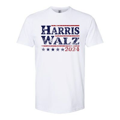 Harris Waltz 2024 Election Kamala Harris Tim Waltz 2024 Softstyle CVC T-Shirt