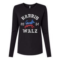 Harris Waltz 2024 Election Kamala Harris Tim Waltz 2024 Womens Cotton Relaxed Long Sleeve T-Shirt