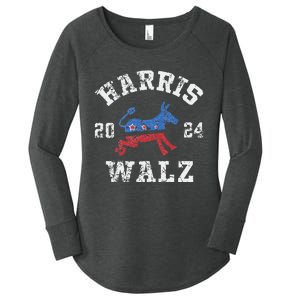 Harris Waltz 2024 Election Kamala Harris Tim Waltz 2024 Women's Perfect Tri Tunic Long Sleeve Shirt