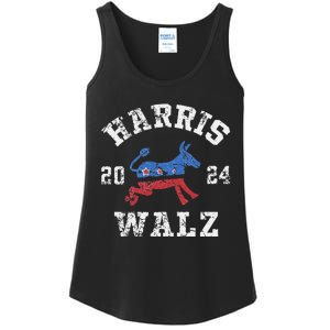 Harris Waltz 2024 Election Kamala Harris Tim Waltz 2024 Ladies Essential Tank