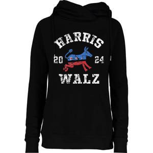 Harris Waltz 2024 Election Kamala Harris Tim Waltz 2024 Womens Funnel Neck Pullover Hood