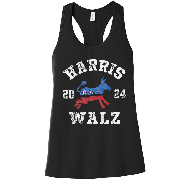 Harris Waltz 2024 Election Kamala Harris Tim Waltz 2024 Women's Racerback Tank