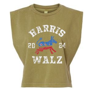 Harris Waltz 2024 Election Kamala Harris Tim Waltz 2024 Garment-Dyed Women's Muscle Tee