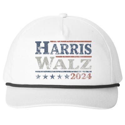 Harris Waltz 2024 Election Kamala Harris Tim Waltz 2024 Snapback Five-Panel Rope Hat