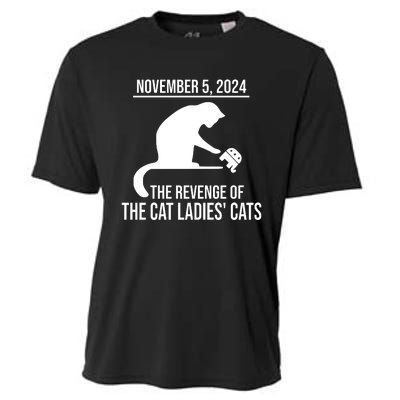 Harris Walz 2024 November 5 2024 The Revenge Of The Cat Ladies Cats Cooling Performance Crew T-Shirt