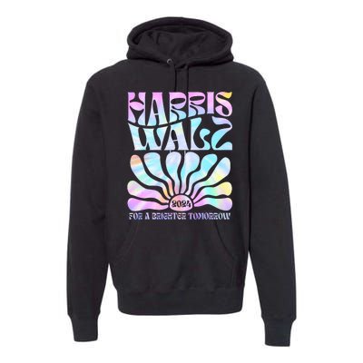 Harris Waltz 2024 For A Brighter Tomorrow Boho Aesthetic Premium Hoodie