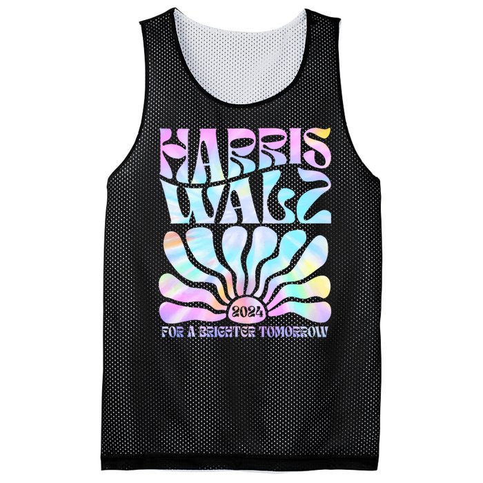 Harris Waltz 2024 For A Brighter Tomorrow Boho Aesthetic Mesh Reversible Basketball Jersey Tank