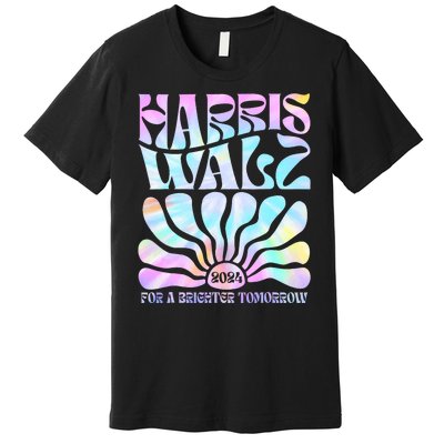 Harris Waltz 2024 For A Brighter Tomorrow Boho Aesthetic Premium T-Shirt