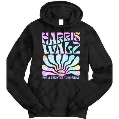 Harris Waltz 2024 For A Brighter Tomorrow Boho Aesthetic Tie Dye Hoodie