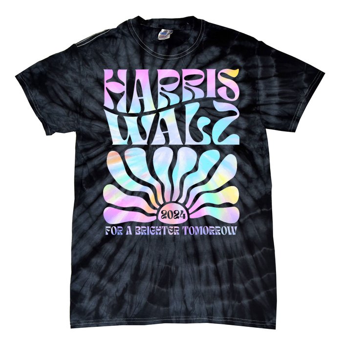 Harris Waltz 2024 For A Brighter Tomorrow Boho Aesthetic Tie-Dye T-Shirt