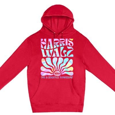 Harris Waltz 2024 For A Brighter Tomorrow Boho Aesthetic Premium Pullover Hoodie