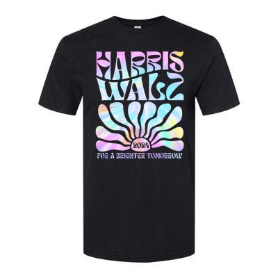 Harris Waltz 2024 For A Brighter Tomorrow Boho Aesthetic Softstyle CVC T-Shirt