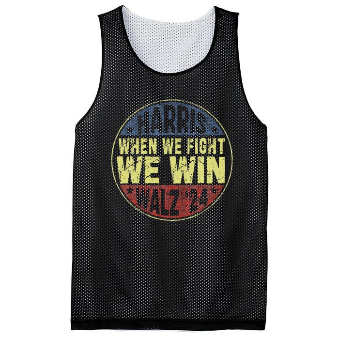 Harris Waltz 2024 When We Fight We Win American Election Mesh Reversible Basketball Jersey Tank