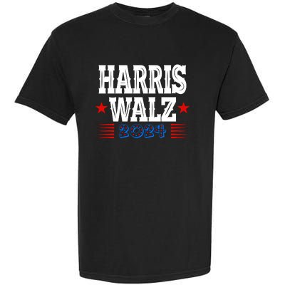 Harris Walz 2024  Kamala Harris Tim Walz President  Democratic Electio Garment-Dyed Heavyweight T-Shirt