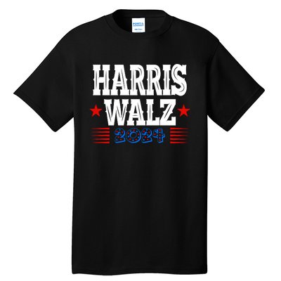 Harris Walz 2024  Kamala Harris Tim Walz President  Democratic Electio Tall T-Shirt