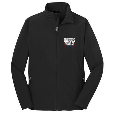 Harris Walz 2024  Kamala Harris Tim Walz President  Democratic Electio Core Soft Shell Jacket