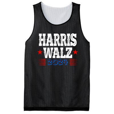 Harris Walz 2024  Kamala Harris Tim Walz President  Democratic Electio Mesh Reversible Basketball Jersey Tank