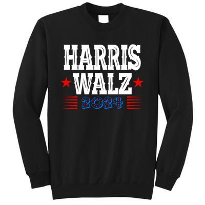 Harris Walz 2024  Kamala Harris Tim Walz President  Democratic Electio Tall Sweatshirt