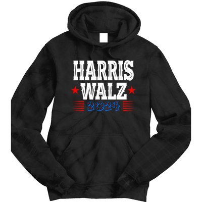 Harris Walz 2024  Kamala Harris Tim Walz President  Democratic Electio Tie Dye Hoodie