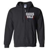 Harris Walz 2024  Kamala Harris Tim Walz President  Democratic Electio Full Zip Hoodie