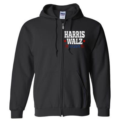 Harris Walz 2024  Kamala Harris Tim Walz President  Democratic Electio Full Zip Hoodie