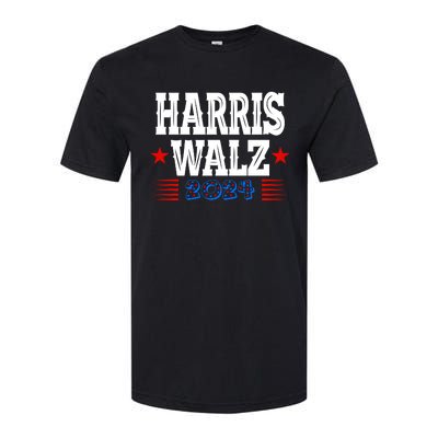 Harris Walz 2024  Kamala Harris Tim Walz President  Democratic Electio Softstyle CVC T-Shirt