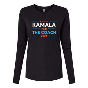 Harris Walz 2024 Comma La And The Coach Womens Cotton Relaxed Long Sleeve T-Shirt