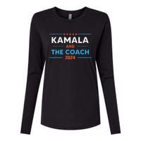 Harris Walz 2024 Comma La And The Coach Womens Cotton Relaxed Long Sleeve T-Shirt