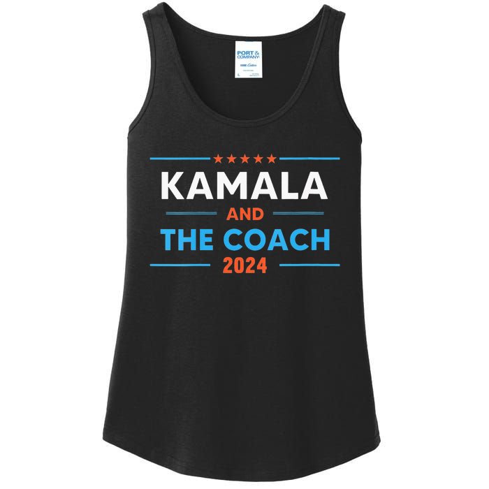 Harris Walz 2024 Comma La And The Coach Ladies Essential Tank