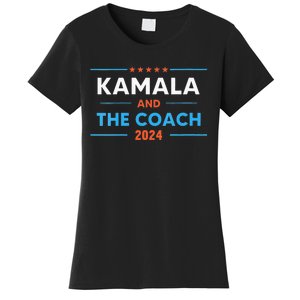 Harris Walz 2024 Comma La And The Coach Women's T-Shirt