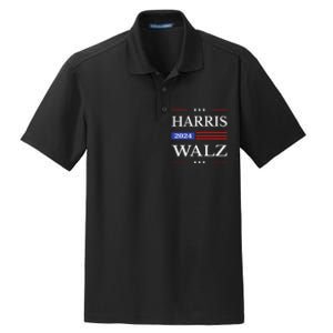 Harris Waltz 2024 Kamala Harris 2024 Tim Waltz 2024 Usa Flag Dry Zone Grid Polo